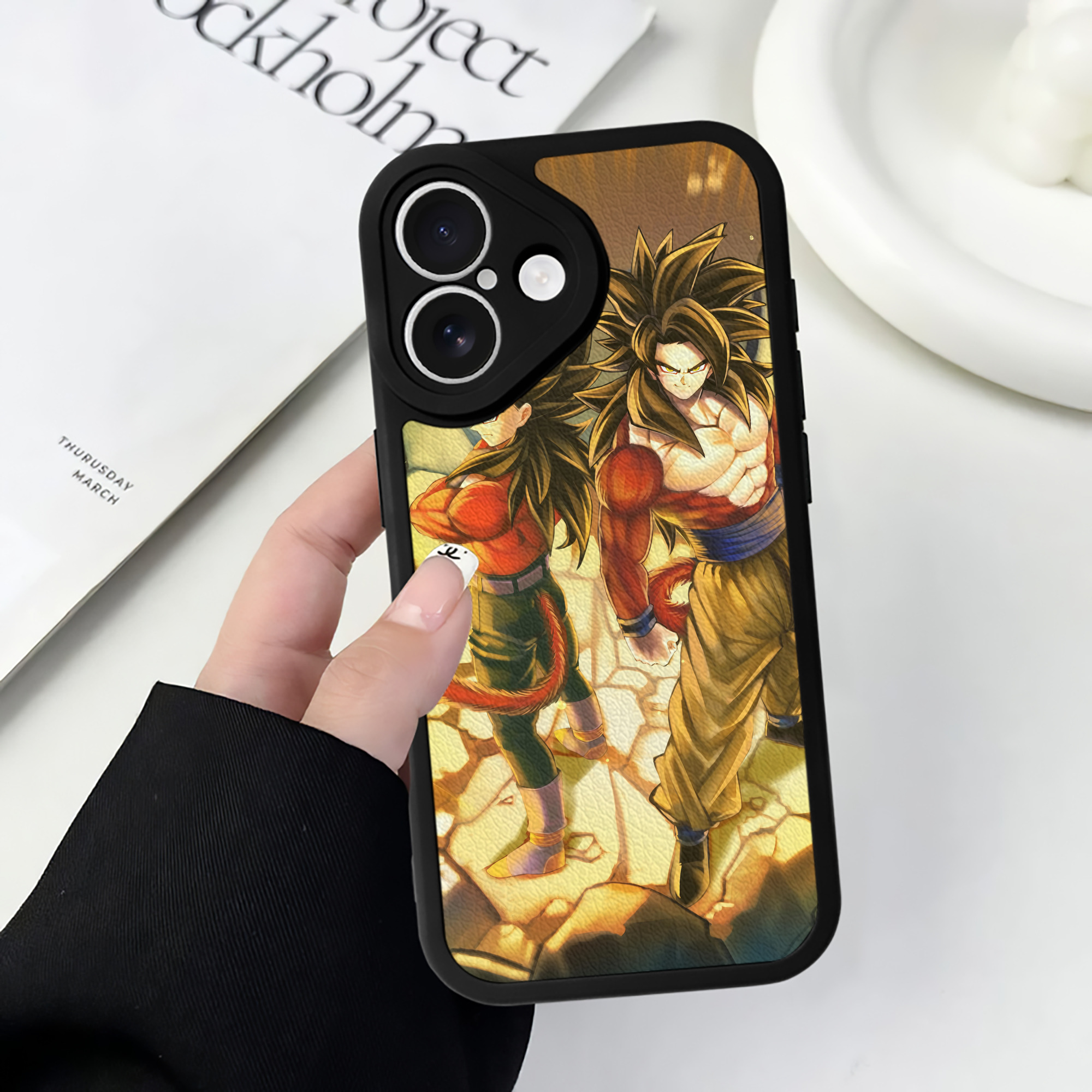 （画像用） ドラゴンボール DRAGON BALL 【iPhone 16シリーズ対応】シリコンスマホケース（レザー調） 材質：シリコン